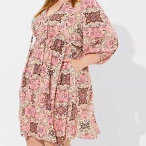 Torrid Mini Washable Gauze Tunic Dress
